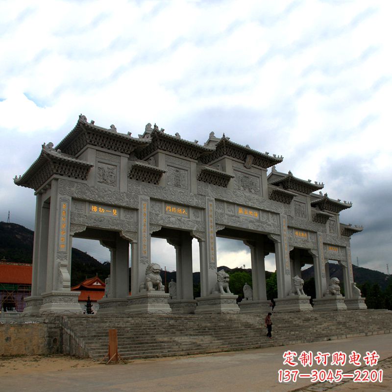 威海大型牌楼雕塑制作