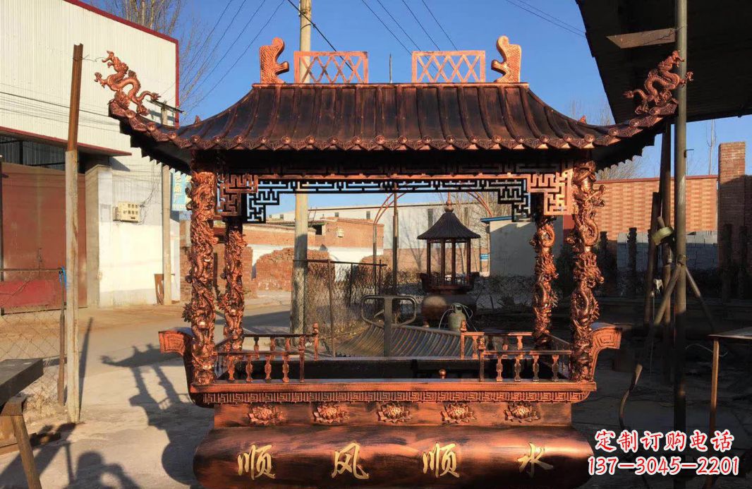 威海大型铜雕香炉