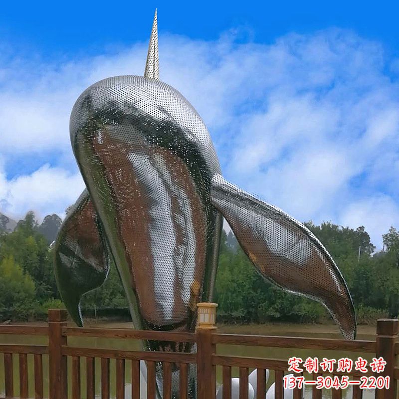 威海大型不锈钢动物雕塑