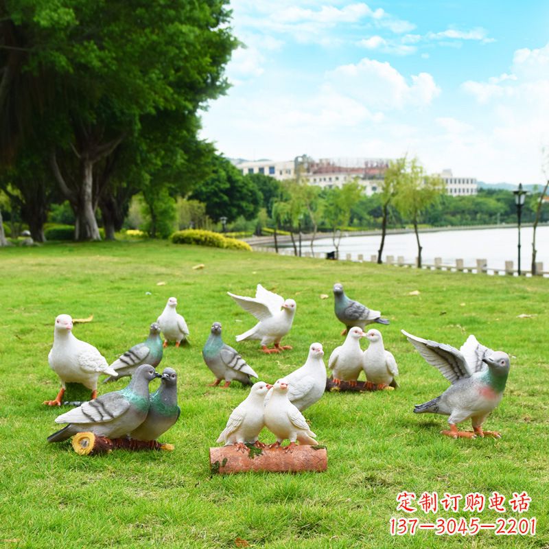 威海大学和平鸽雕塑