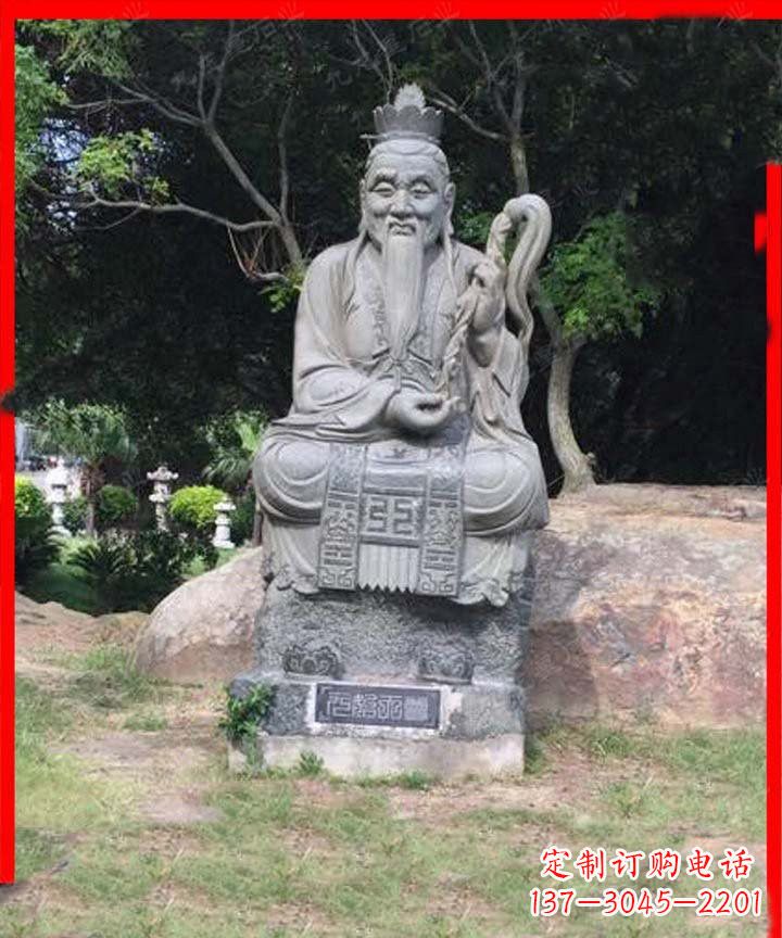 威海道教神像元始天尊石雕