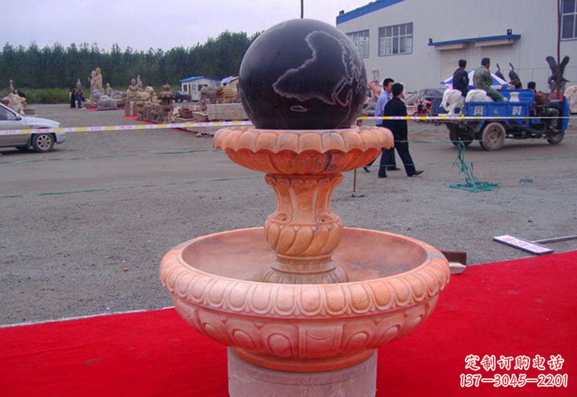 威海德化精美风水球雕塑
