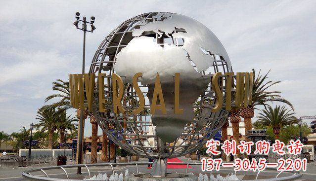 威海中领雕塑——不锈钢地球雕塑