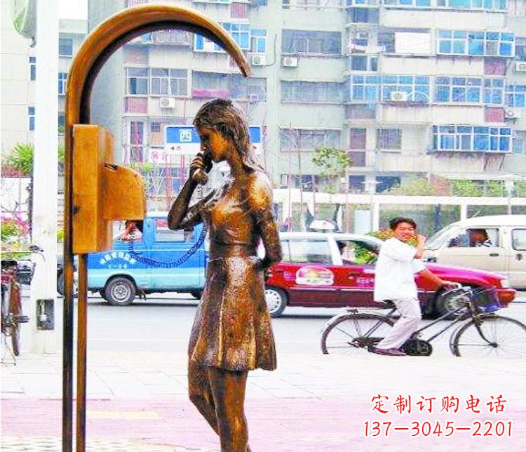 威海女孩铜雕塑——艺术的象征