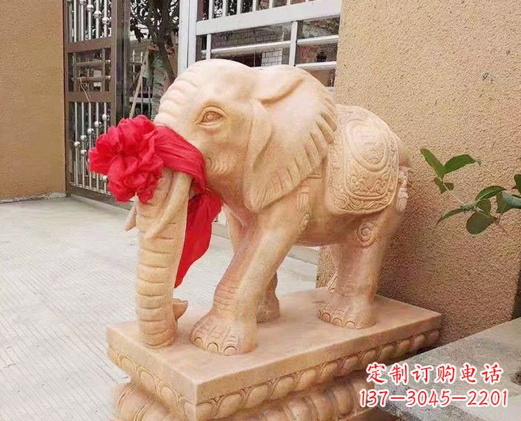 威海雕刻大象石雕