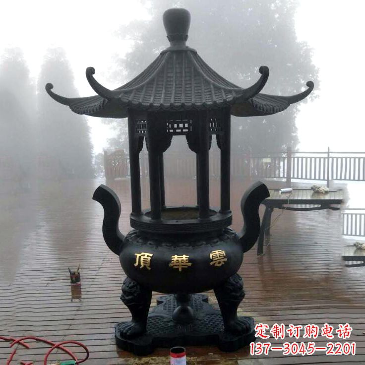 威海精美青铜香炉雕塑