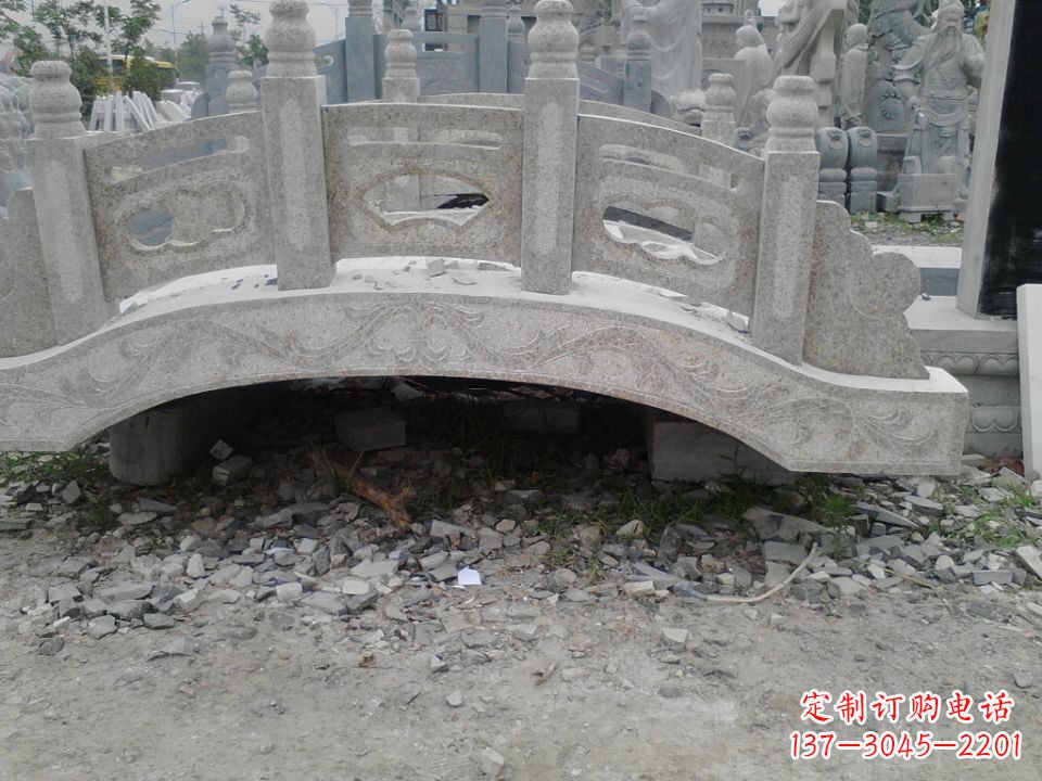 威海雕刻小型石桥 拱形石雕桥园林 庭院专用_198