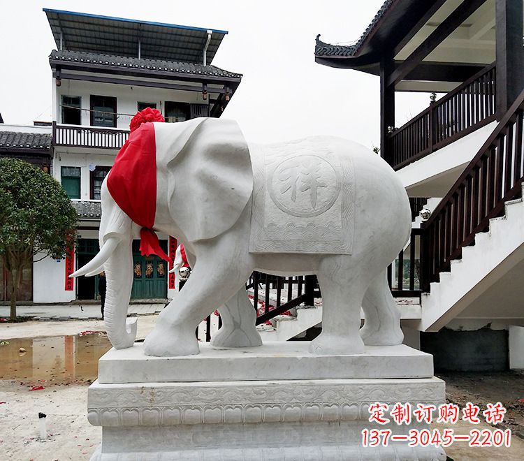 威海精致大象雕塑