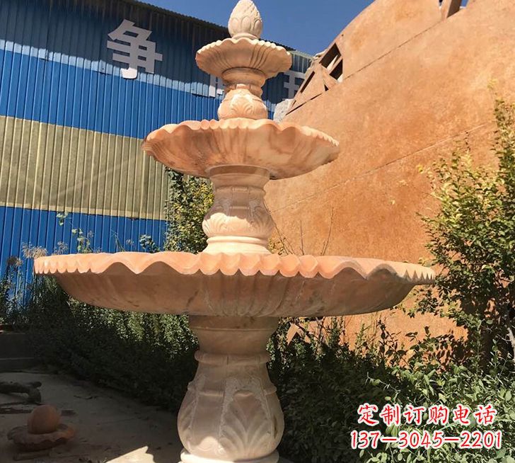 威海跌水盆喷泉石雕