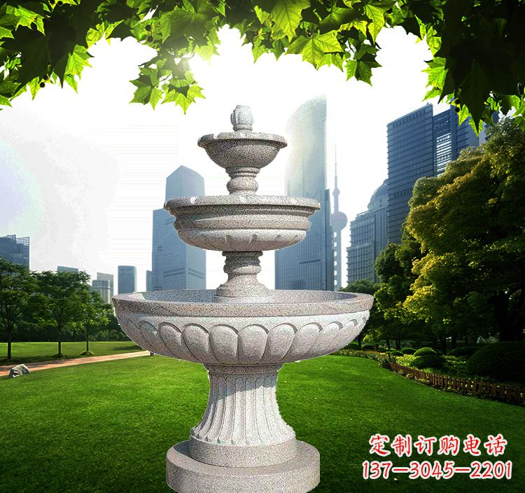 威海跌水盆石喷泉雕塑