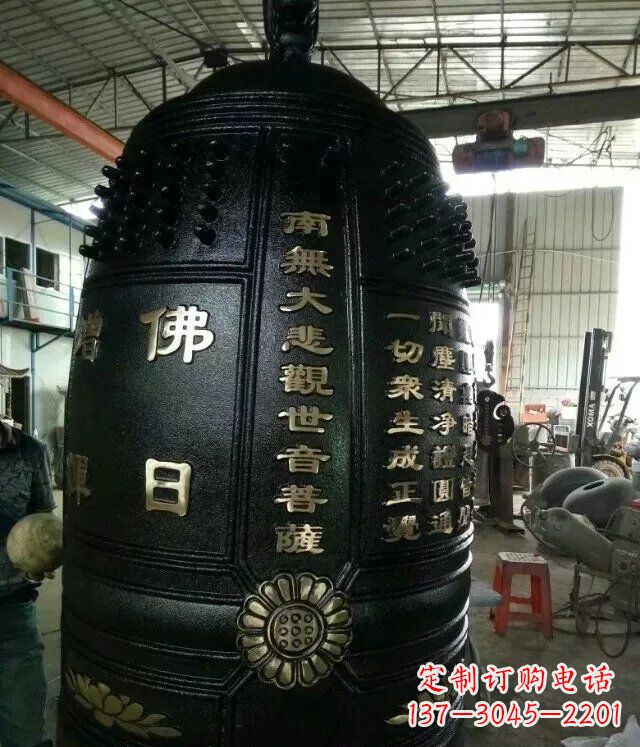 威海定制铜钟寺庙铜雕