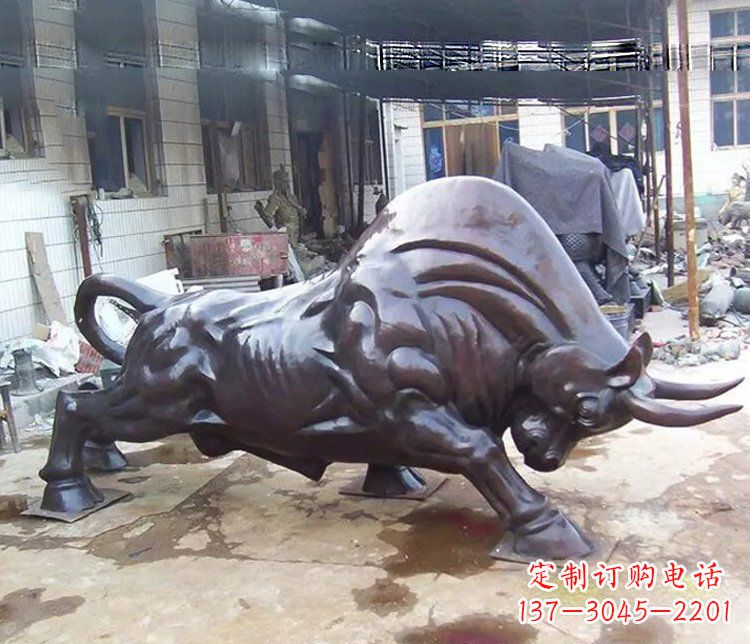 威海动物牛铜雕塑