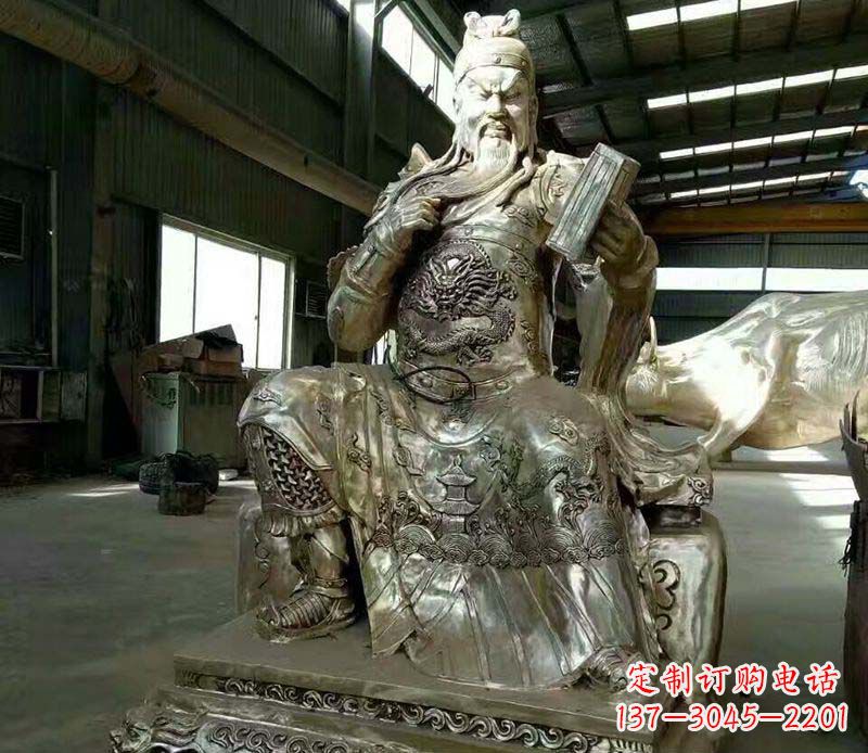 威海精美关公铜雕