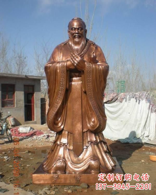 威海锻铜雕塑孔子 (2)