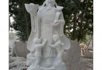 威海大理石财神雕塑——守护家庭繁荣