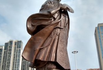 威海珍贵的雕塑艺术--诸葛亮卧龙先生
