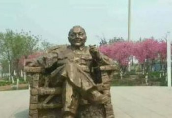 威海中领雕塑邓小平坐式铜雕