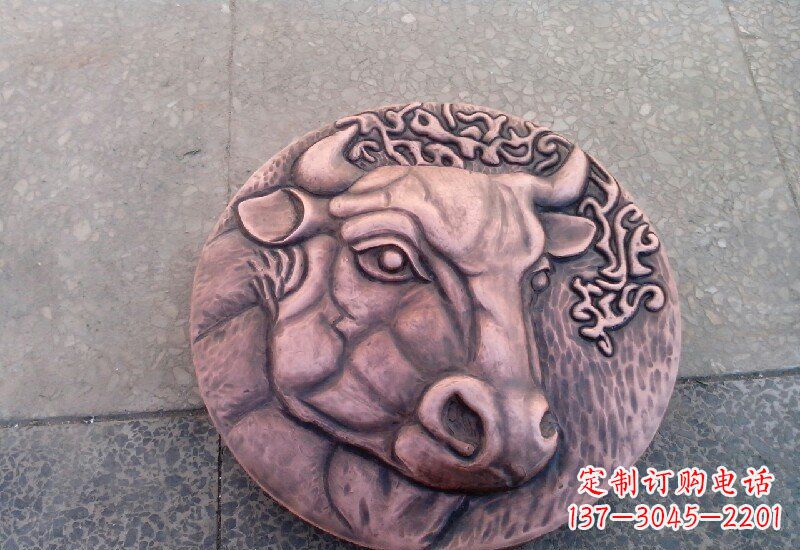 威海锻铜十二生肖兽首雕塑