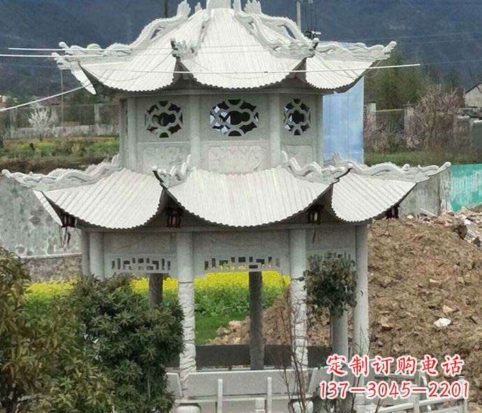 威海古典凉亭石雕
