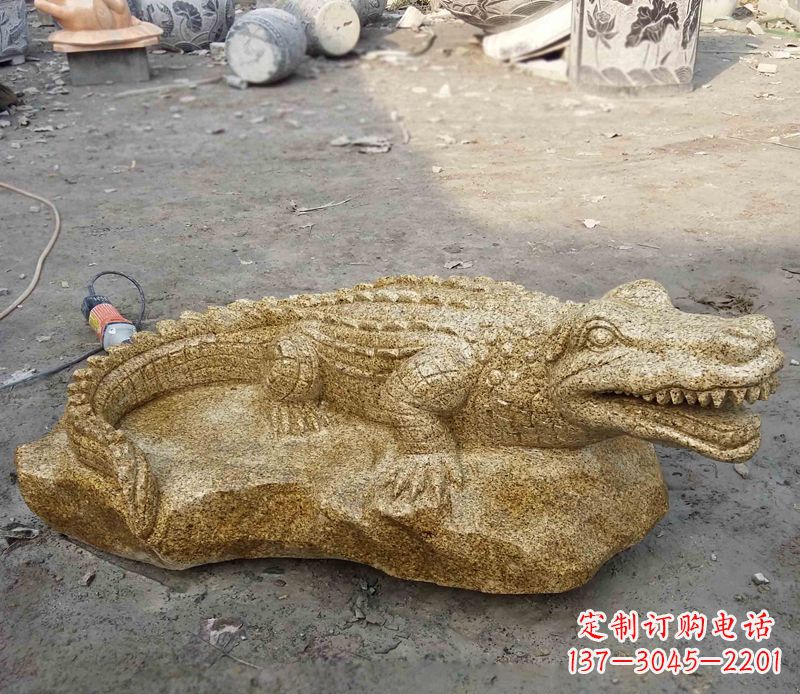 威海精致石刻动物雕塑