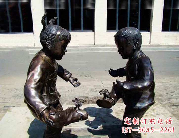 威海中领雕塑 | 专业高端儿童铜雕