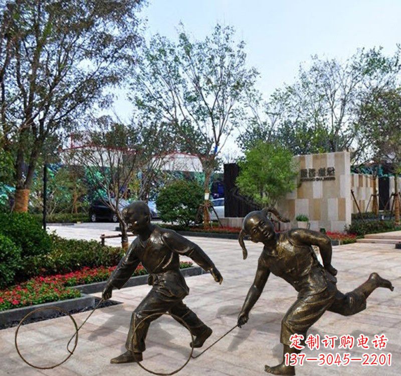 威海铜雕塑为孩子带来欢乐