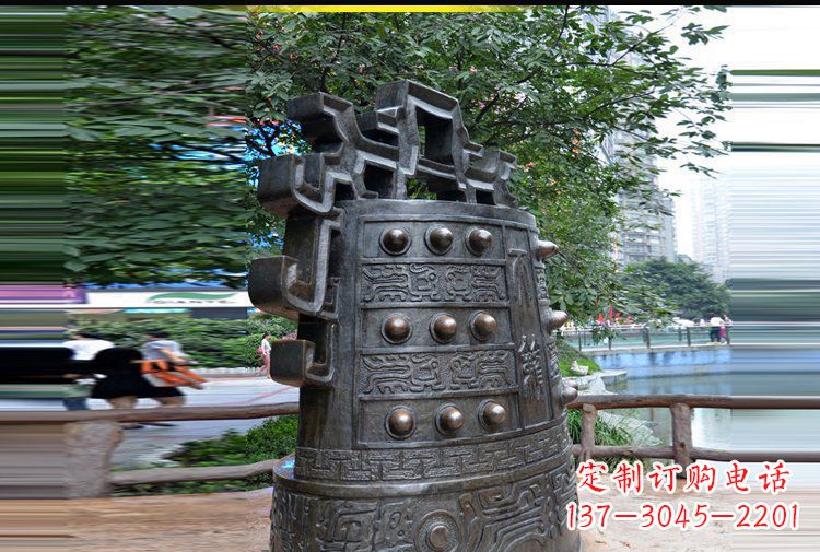 威海法制铜钟公园景观铜雕
