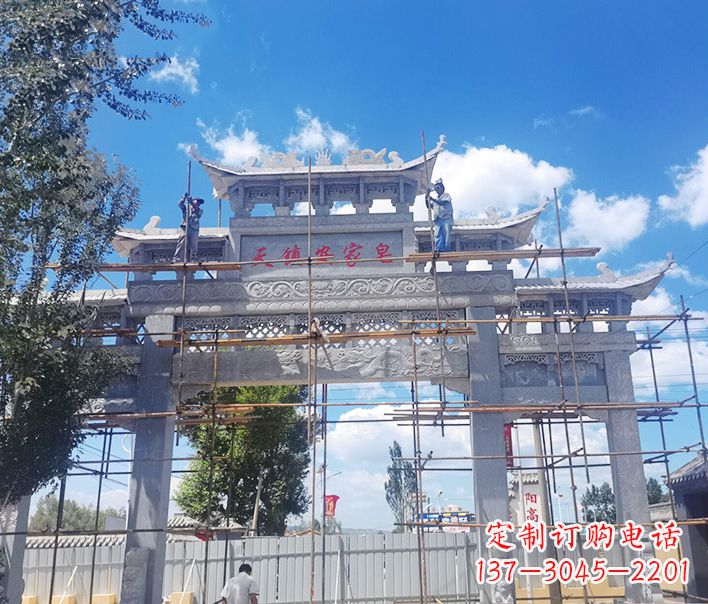 威海牌坊雕塑品质精湛、精致耐看