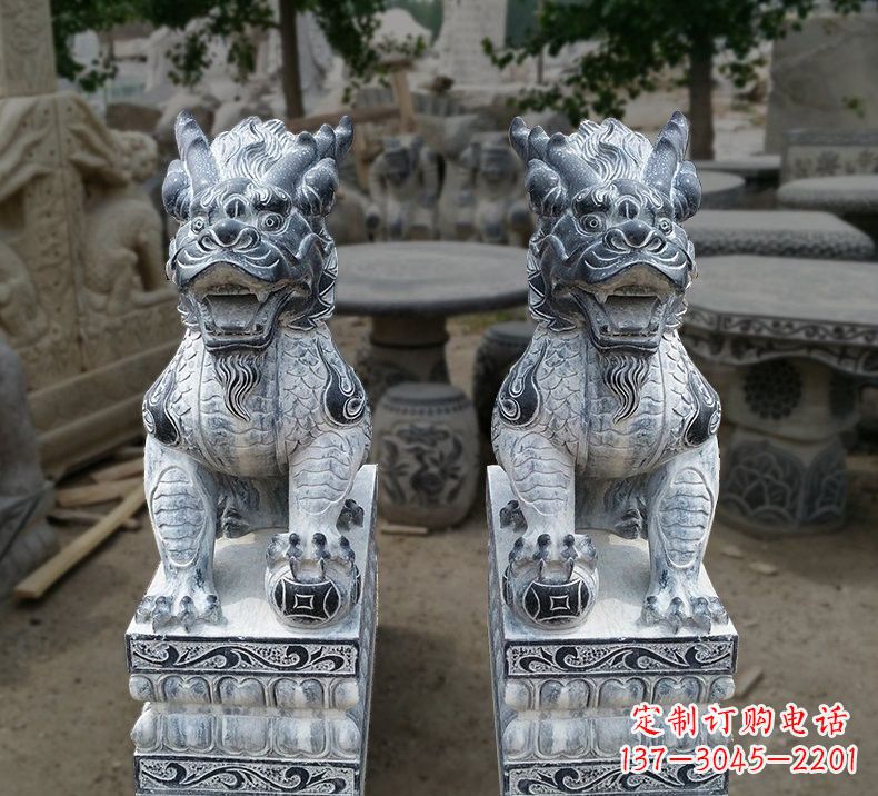 威海传统工艺仿古麒麟雕塑