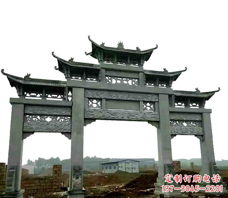 威海仿古道路牌坊石雕