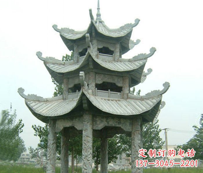 威海中领雕塑凉亭石雕