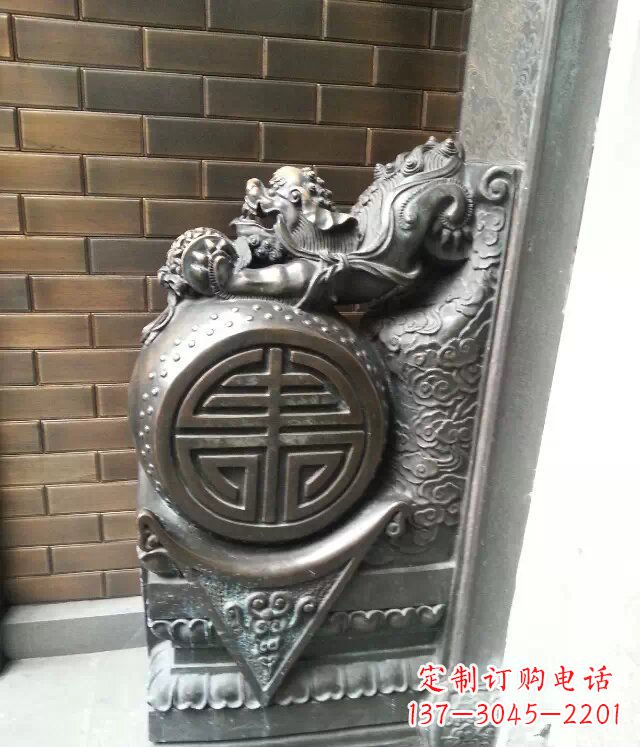 威海仿古门墩铜雕