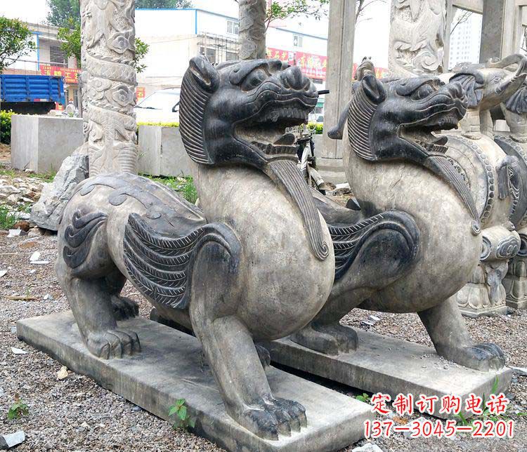 威海仿古貔貅门口招财石雕