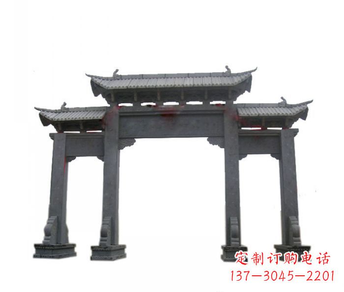 威海精美仿古牌坊石雕