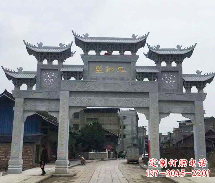 威海精美牌坊石雕