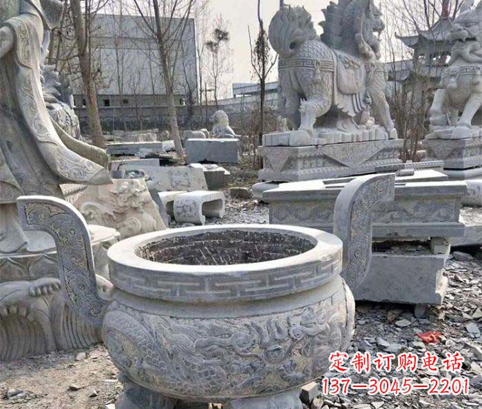 威海仿古精美石雕香炉