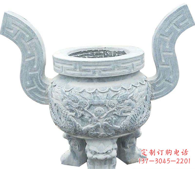 威海精美仿古香炉石雕
