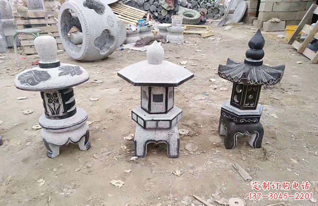 威海传统仿古石灯雕塑