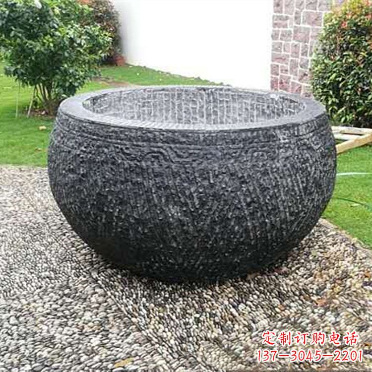 威海仿古石雕水缸
