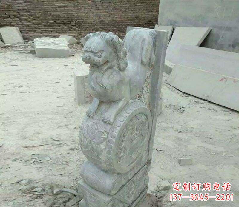 威海精美石门墩雕塑,缔造绝色佳作