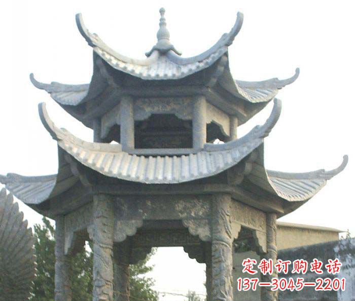 威海仿古双层石雕凉亭 (2)
