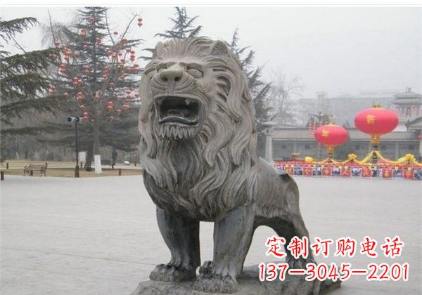 威海欧式古典石雕狮子