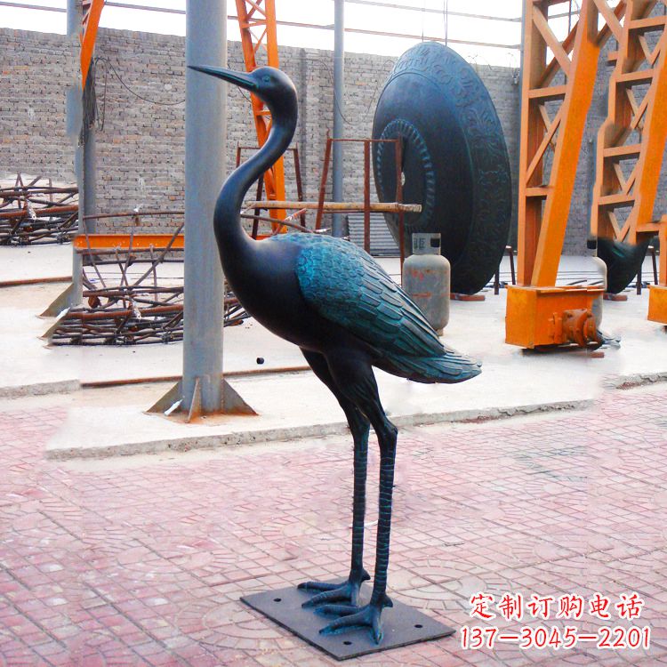 威海仿古仙鹤雕塑