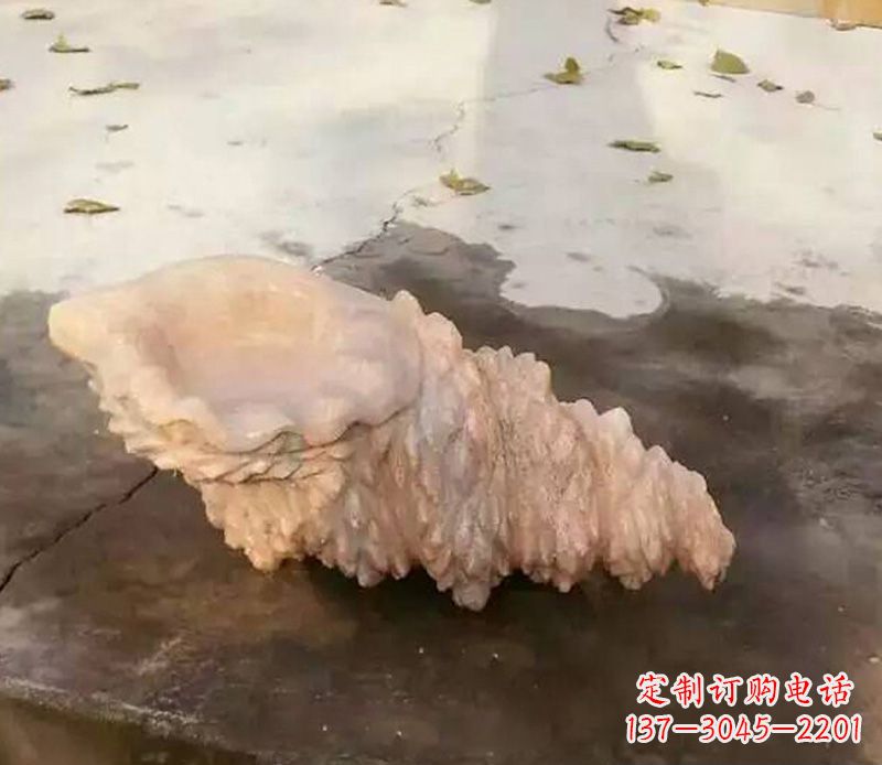 威海仿真海螺石雕