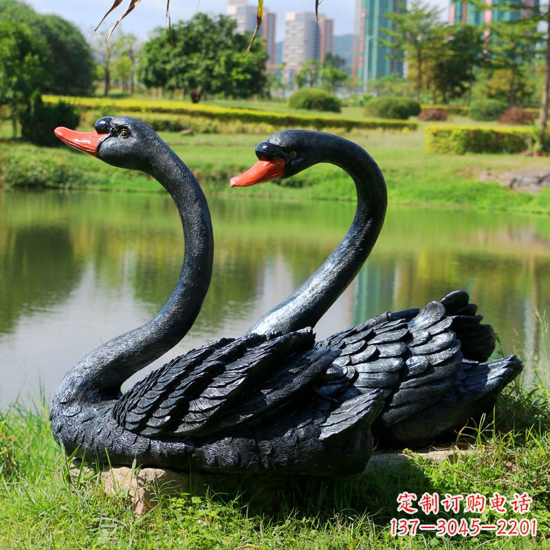 威海玻璃钢天鹅雕塑