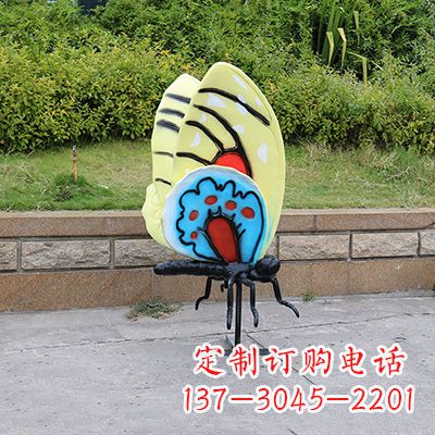 威海大号黄色蝴蝶雕塑