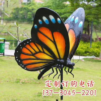 威海仿真蝴蝶_黄色款款105x78x110