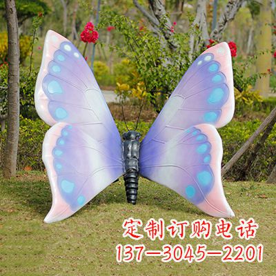 威海仿真蝴蝶_蓝粉色款105x100x80