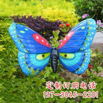 威海仿真蝴蝶_蓝色款35x65x42