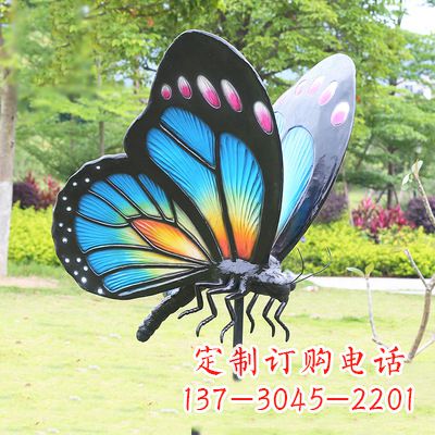 威海仿真蝴蝶_蓝色款105x78x110
